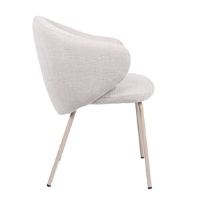 HelloChair HC01 Boby 2.0 armstoel vierpoot beige Chacha Beige