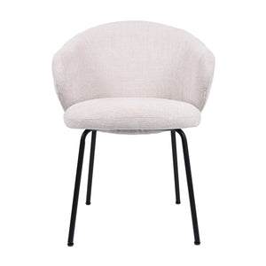 HelloChair HC01 Boby 2.0 armstoel vierpoot zwart Chacha Beige
