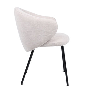 HelloChair HC01 Boby 2.0 armstoel vierpoot zwart Chacha Beige