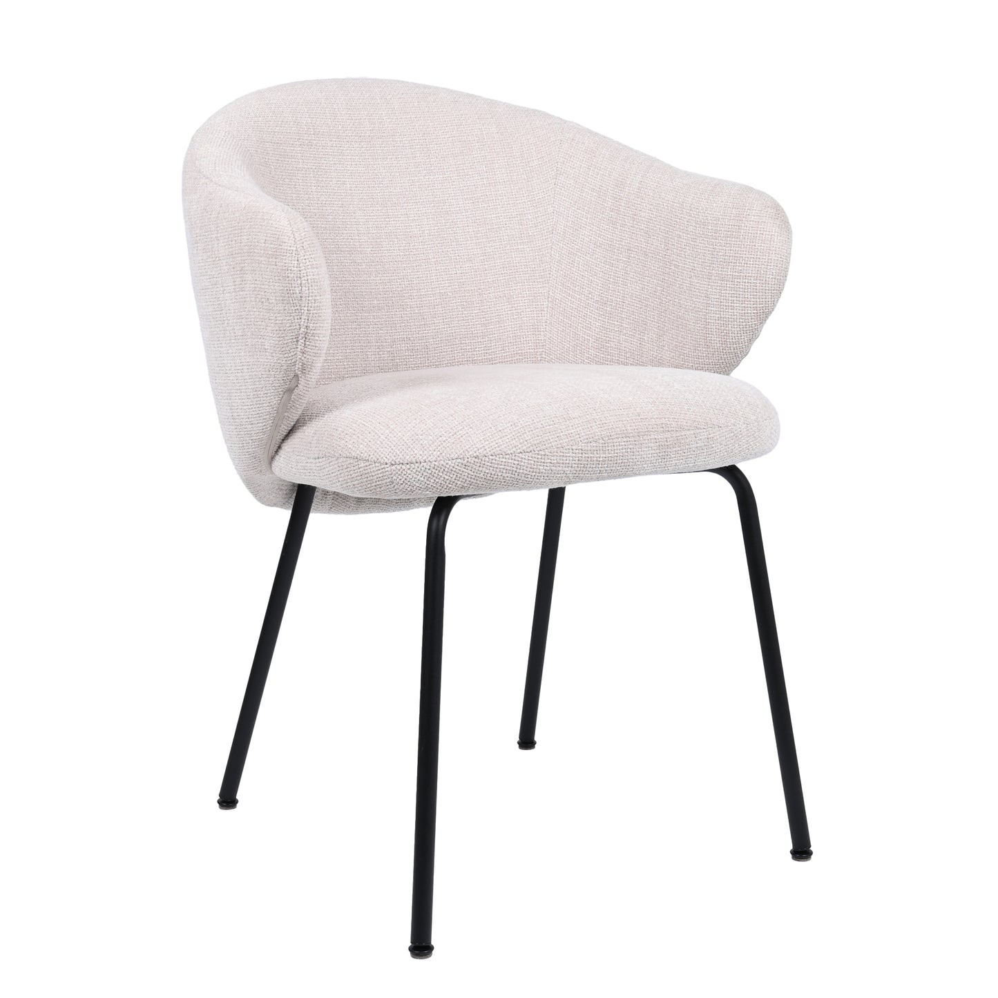 HelloChair HC01 Boby 2.0 armstoel vierpoot zwart Chacha Beige