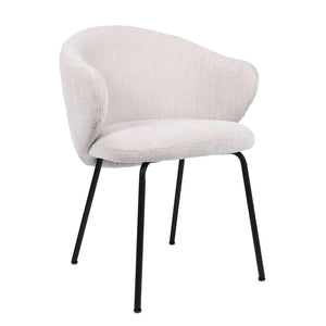 HelloChair HC01 Boby 2.0 armstoel vierpoot zwart Chacha Beige