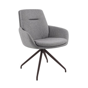 HelloChair HC08 Rebell eetkamerstoel anodic brown Solid Dark Grey