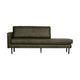 WOOOD Rodeo daybed links eco-leer Olijfgroen