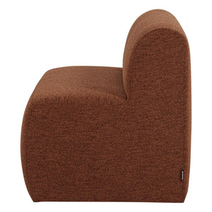 WOOOD Mojo Base eetkamerbank 164 cm bouclé Roestbruin