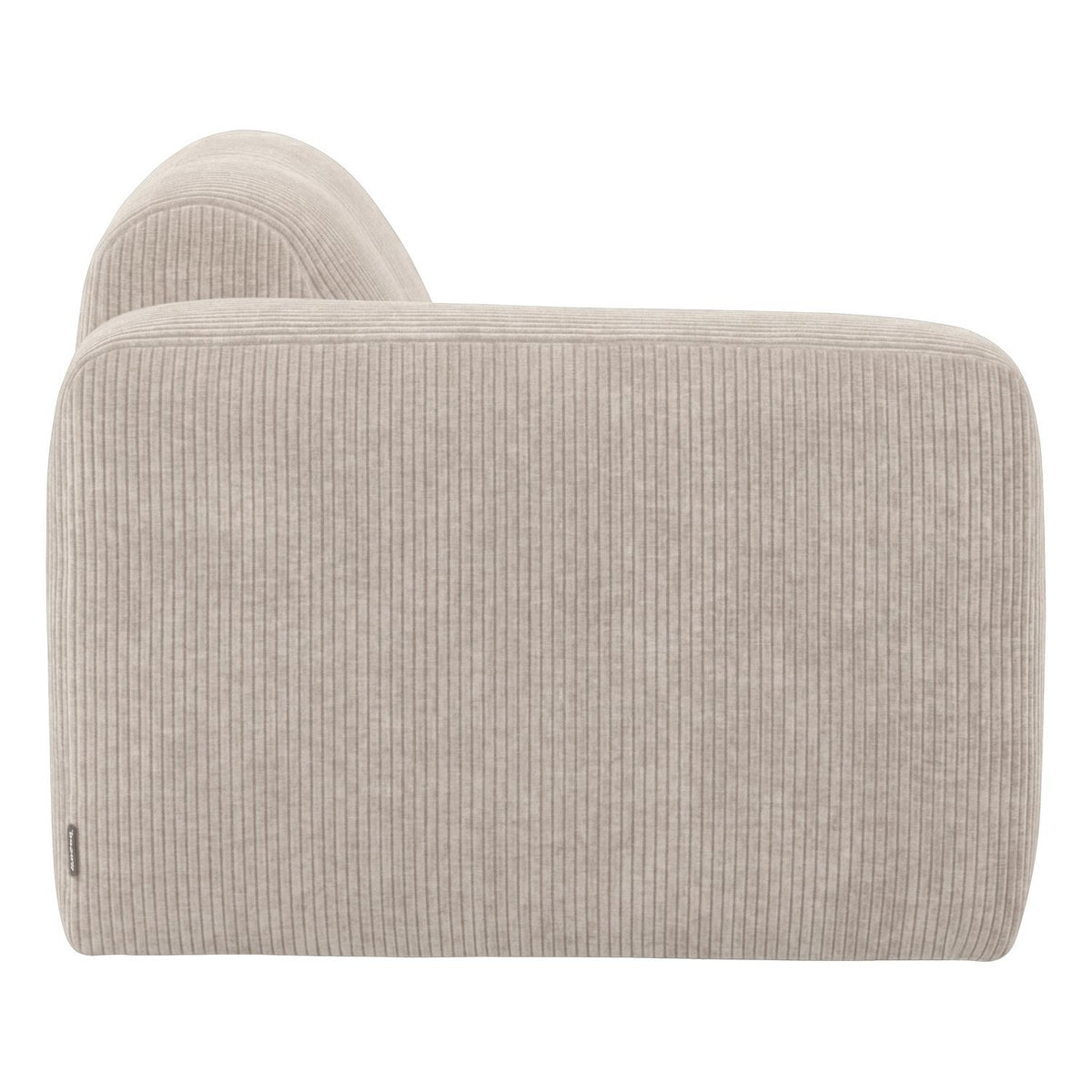 WOOOD Mojo Base 1-zits bank arm links rib Ecru