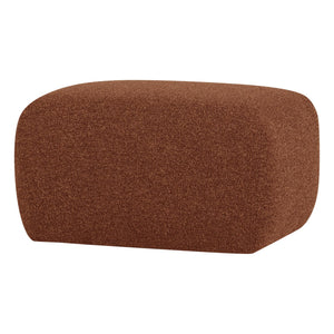 WOOOD Mojo Base poef bouclé Roestbruin