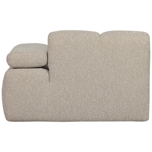 WOOOD Mojo 1-zits bank arm rechts bouclé Beige