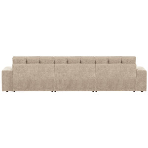 WOOOD Second Date chaise longue bank links velvet Nougat