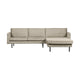 WOOOD Rodeo bank chaise longue rechts velvet Wheatfield