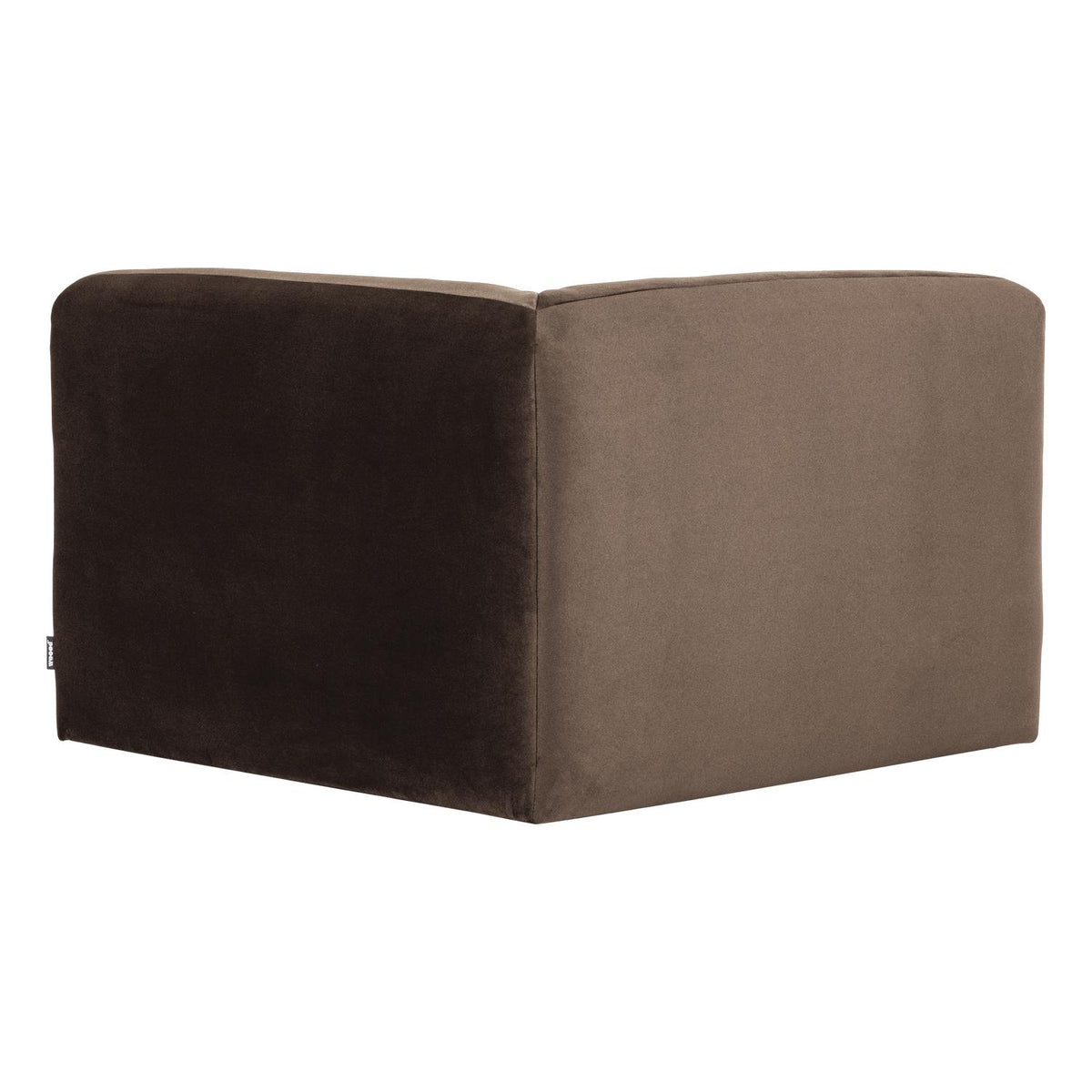 WOOOD Mojo Base bank hoekelement recht velvet Bruin