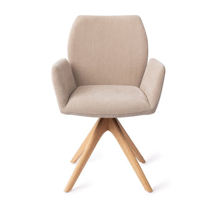Jesper Home Misaki eetkamerstoel Sand Strand revolve oak natural