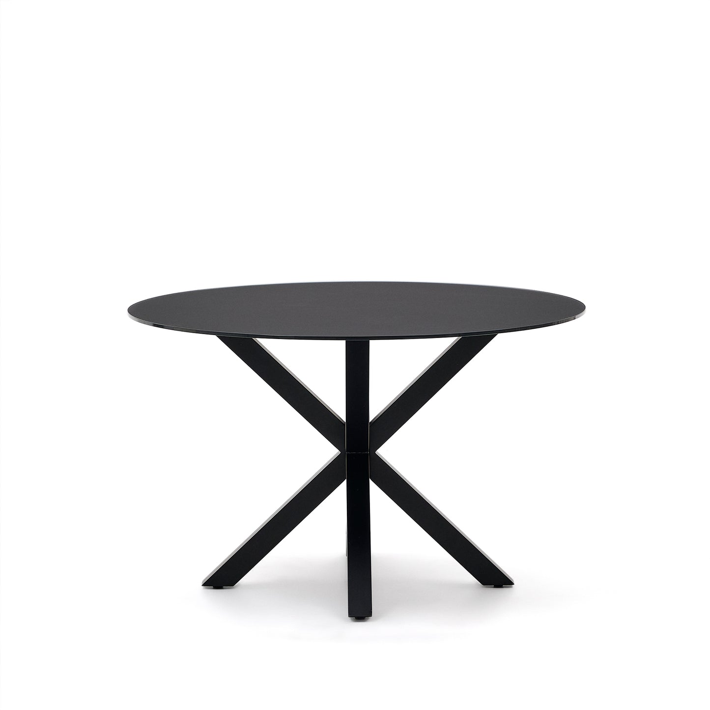 Kave Home Argo eettafel rond Ø120 Black/Black