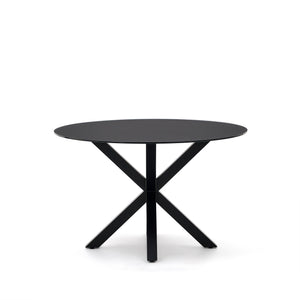 Kave Home Argo eettafel rond Ø120 Black/Black