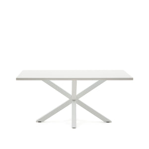 Kave Home Argo eettafel rechthoek 160x100 cm White/White