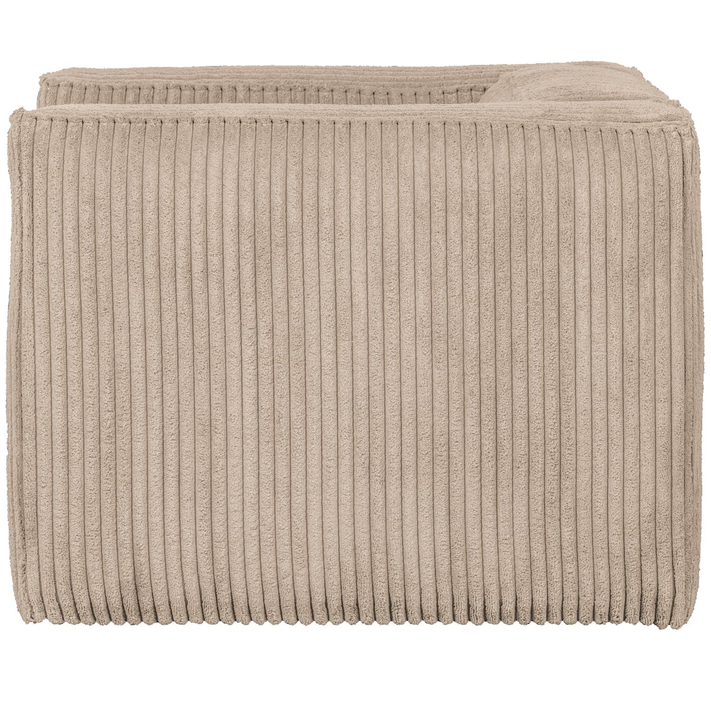 WOOOD Bean fauteuil Ribstof Travertin
