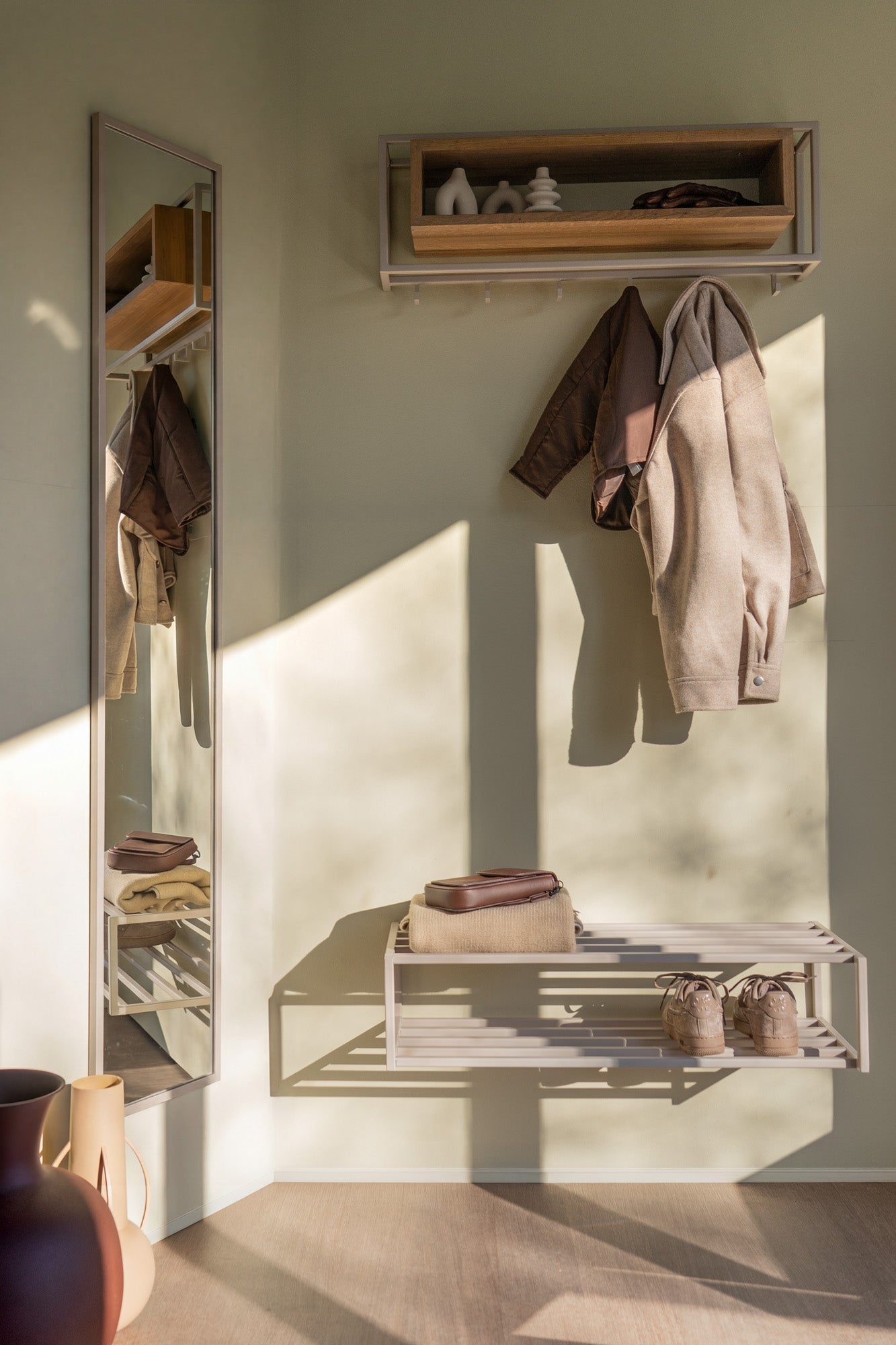 Spinder Design School L spiegel Silky Taupe