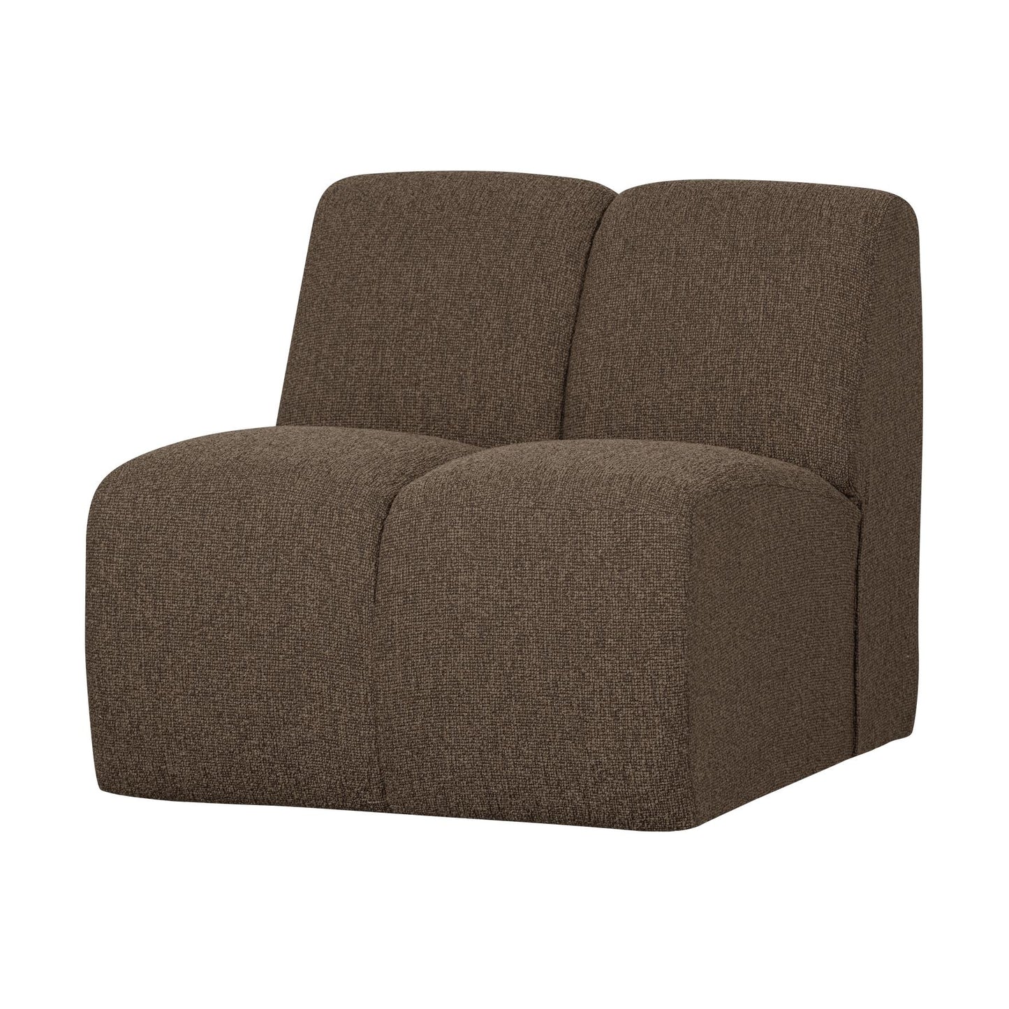WOOOD Mojo 1-zits bank bouclé Bruin Melange