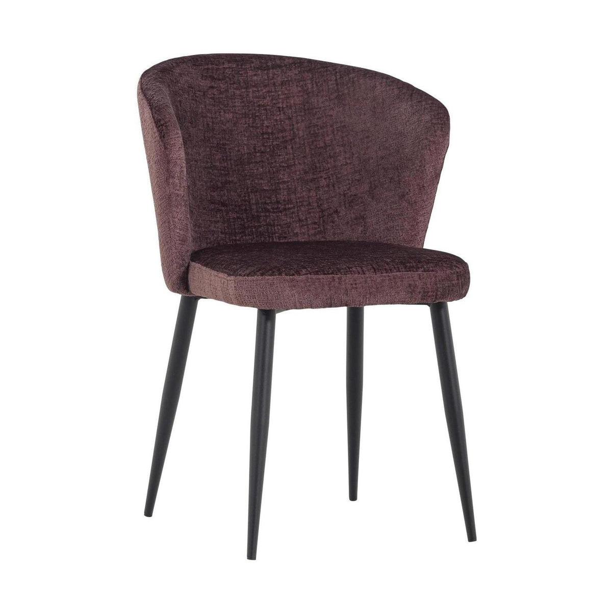 WOOOD Luse eetkamerstoel velvet Paars