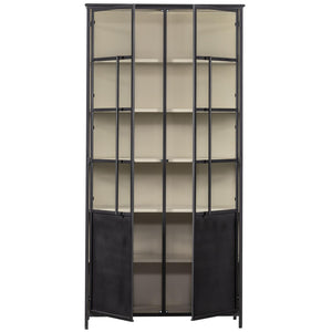 WOOOD Exhibit vitrinekast XL 2-deurs Zwart