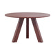 WOOOD Rhonda eettafel Ø120 cm Bordeauxrood