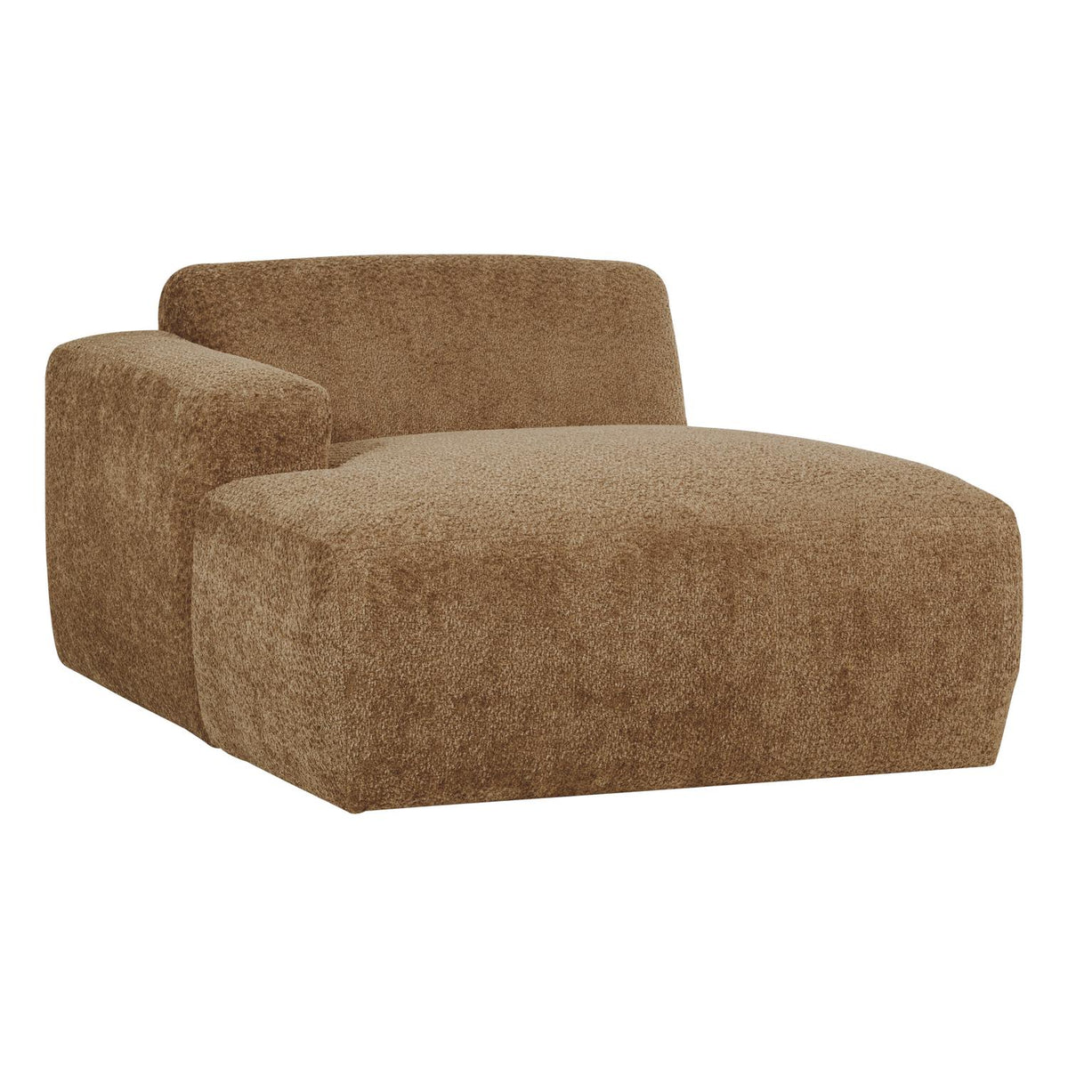 WOOOD Mojo Base chaise longue bank arm links wollig Honinggeel