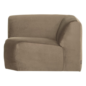 WOOOD Mojo Base bank hoekelement recht velvet Khaki