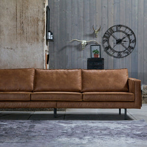 WOOOD Rodeo 3-zits bank eco-leer Cognac