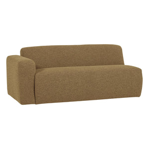 WOOOD Mojo Base 2-zits bank arm links bouclé Geel/Bruin