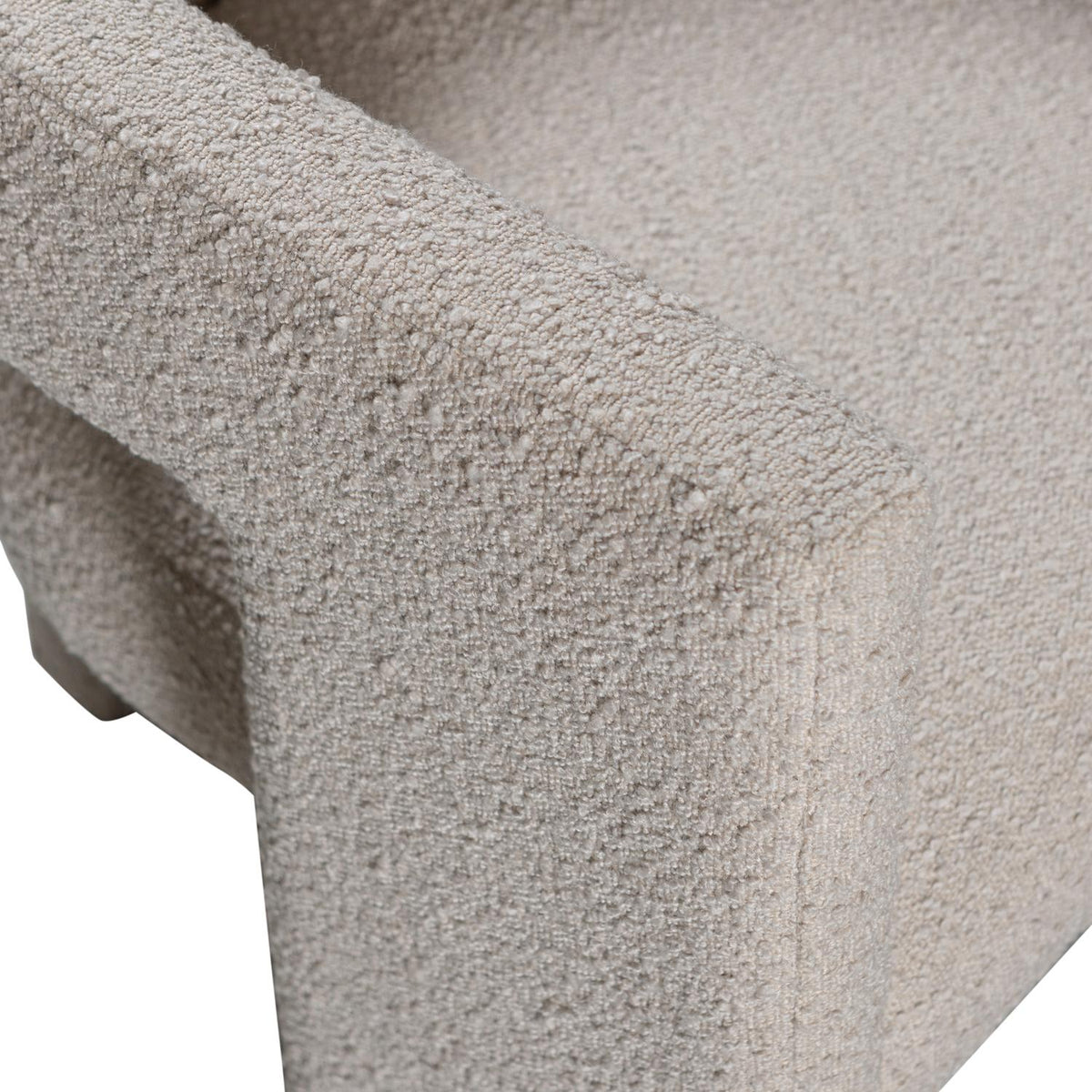 WOOOD Tiwa fauteuil bouclé Beige