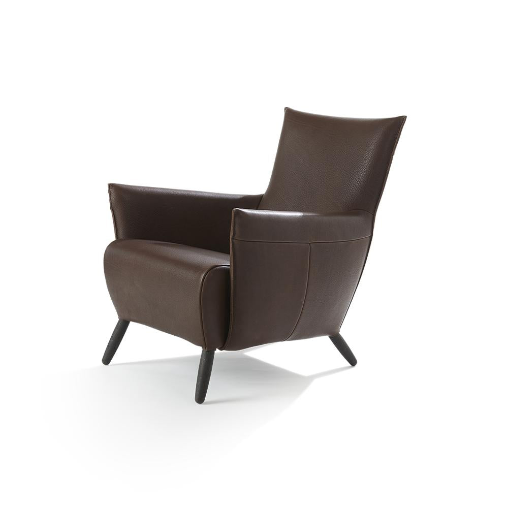 LABEL Vandenberg Cheo fauteuil leder Bruin