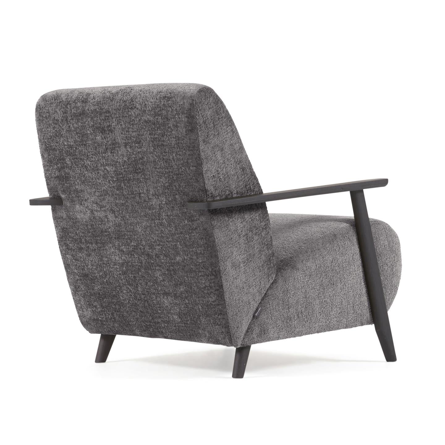 Kave Home Meghan fauteuil Grey zwart