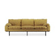 HKliving Retro 3-zitsbank Linen Burnt Ochre