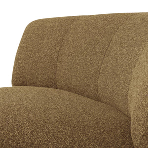 WOOOD Mojo Base bank hoekelement rond bouclé Geel/Bruin