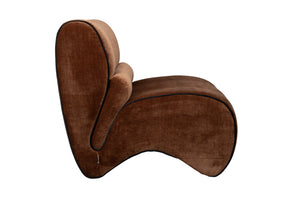 Dutchbone Donna fauteuil donkerbruin