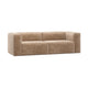 WOOOD Bean 3,5-zits bank Chenille Velvet Perzikroze