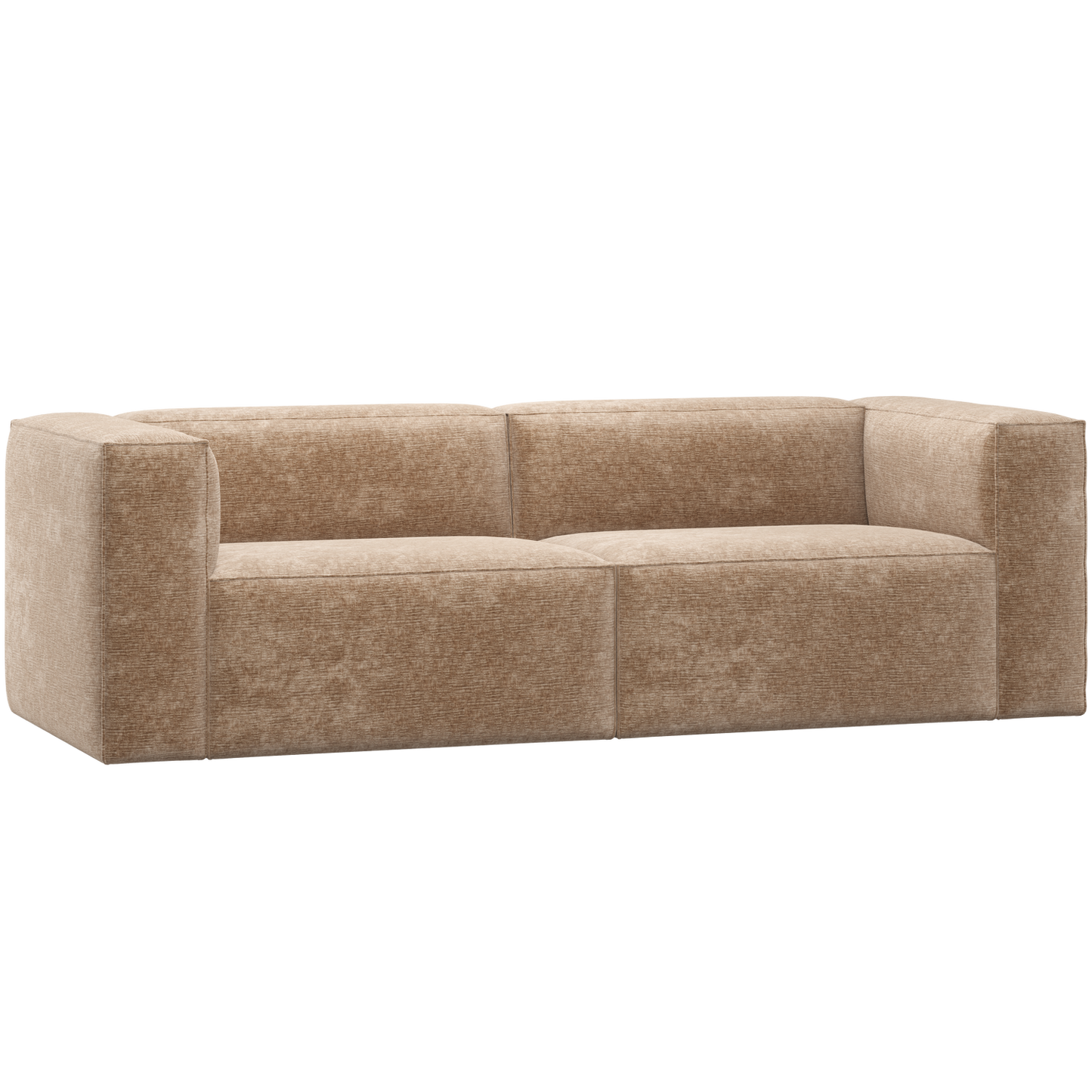 WOOOD Bean 3,5-zits bank Chenille Velvet Perzikroze