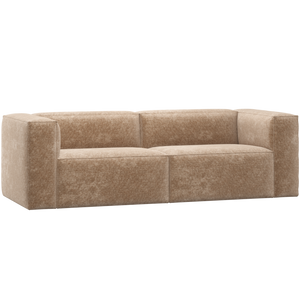 WOOOD Bean 3,5-zits bank Chenille Velvet Perzikroze