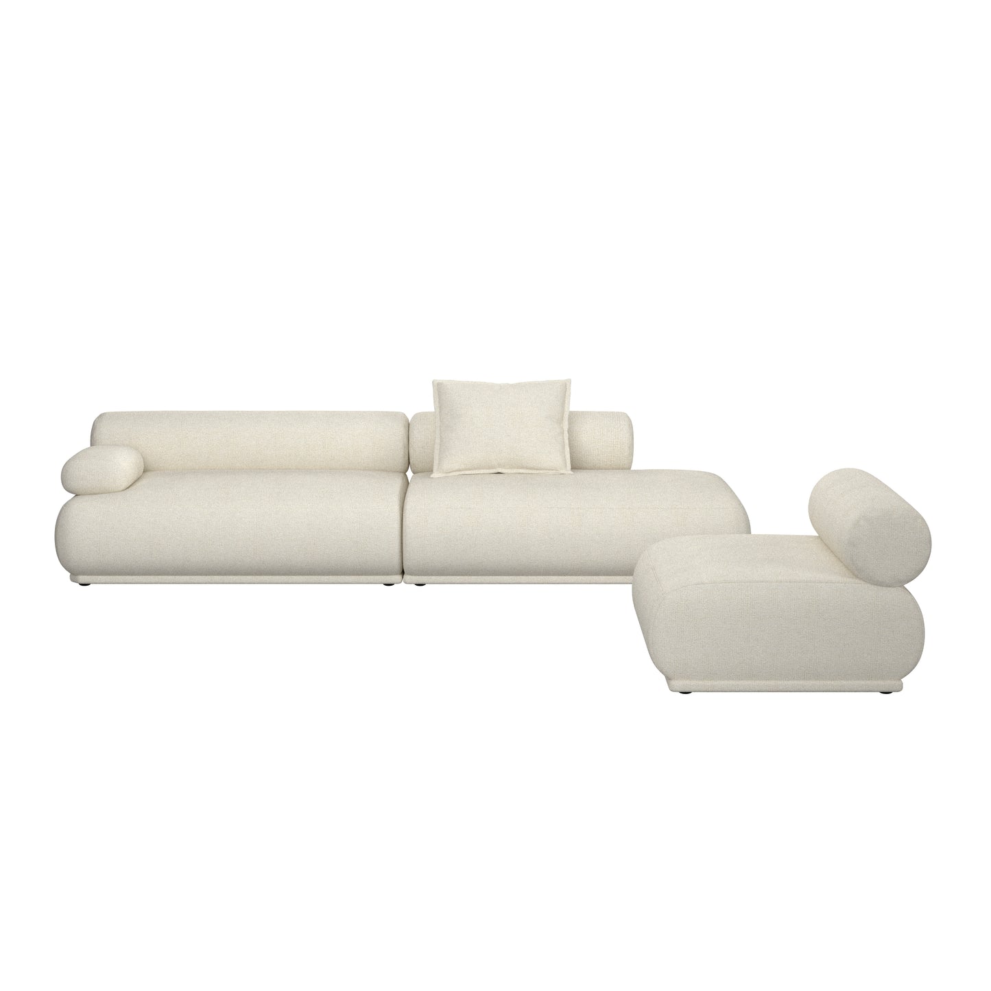 Zuiver Rembrandt 4,5-zitsbank links Beige