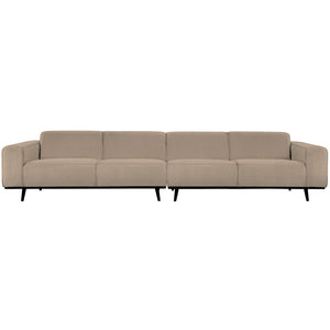 WOOOD Statement XL 4-zits bank 372 cm Bouclé Beige