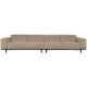 WOOOD Statement XL 4-zits bank 372 cm Bouclé Beige