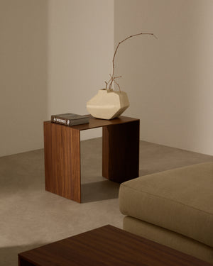 Kave Home Litto bijzettafel 55x40 cm Brown