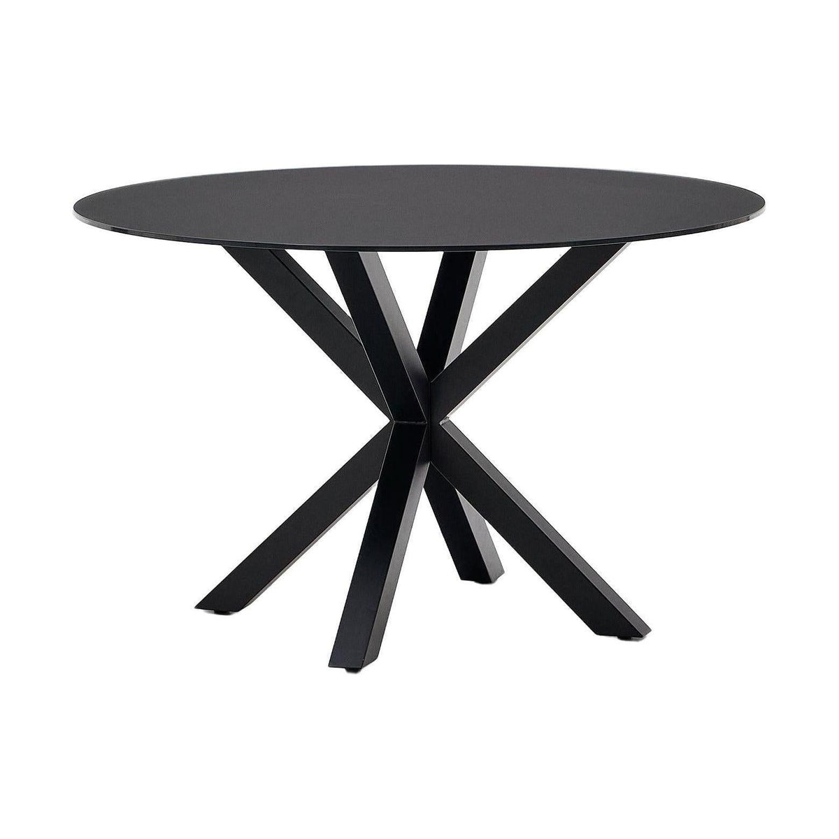 Kave Home Argo eettafel rond Ø120 Black/Black