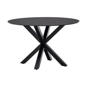 Kave Home Argo eettafel rond Ø120 Black/Black