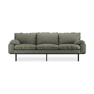 HKliving Retro 3-zitsbank Linen Army Green