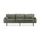 HKliving Retro 3-zitsbank Linen Army Green