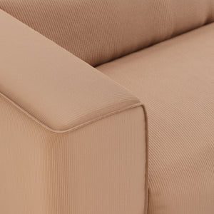 HKliving Flake bank left 1,5-seat Corduroy Rib Brown