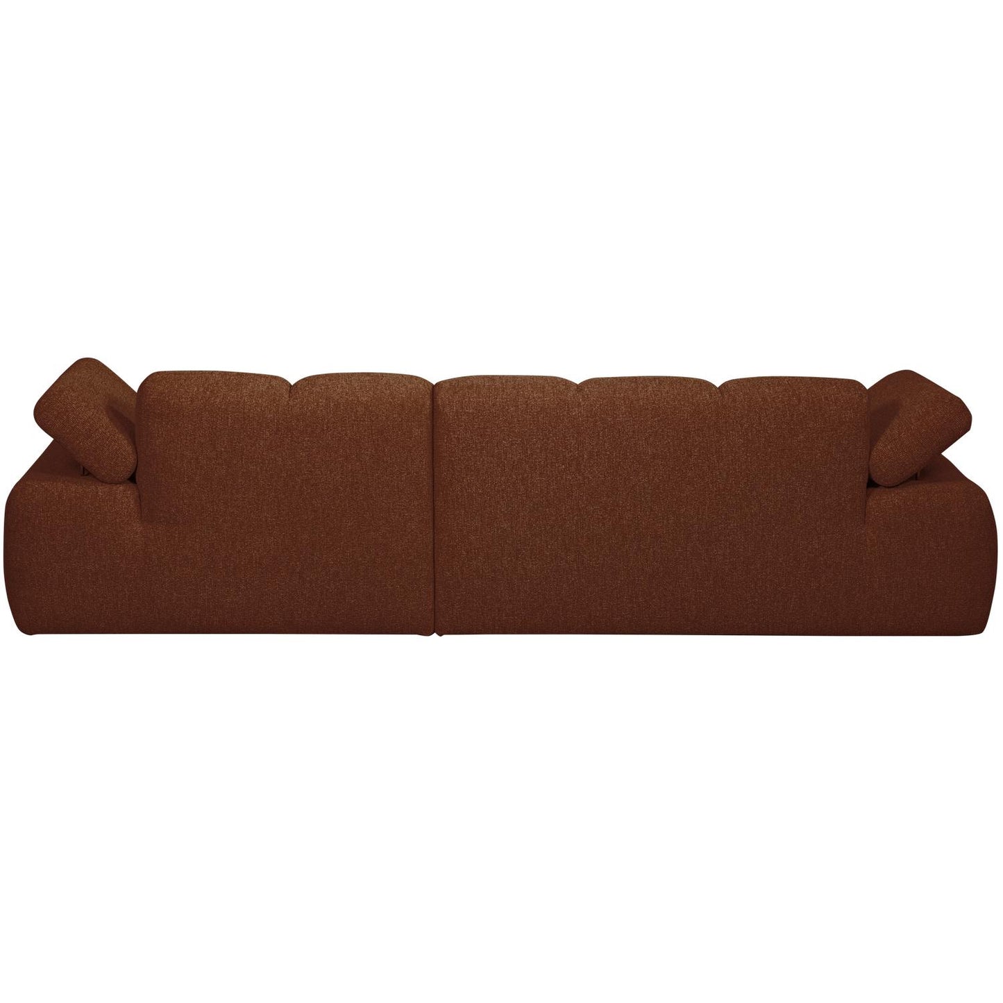 WOOOD Mojo chaise longue bank rechts bouclé Roestbruin Melange
