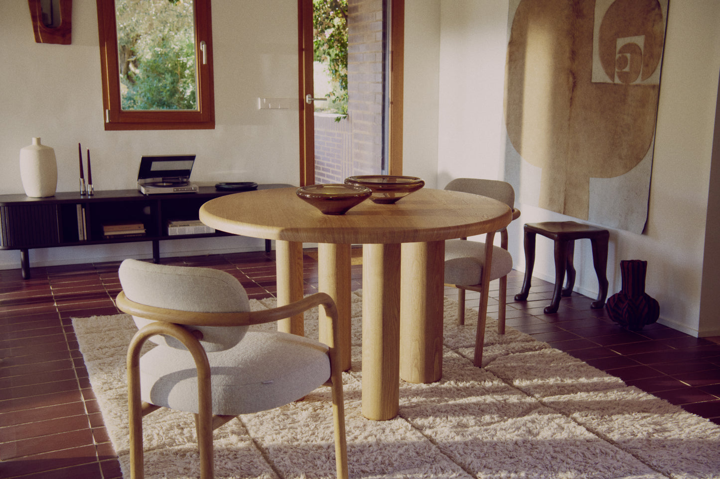 Kave Home Mailen eettafel Ø120 cm Naturel