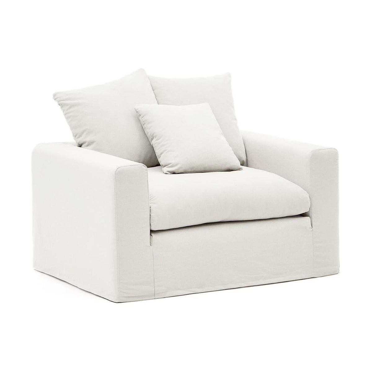 Kave Home Nora fauteuil 140x104 cm Ecru