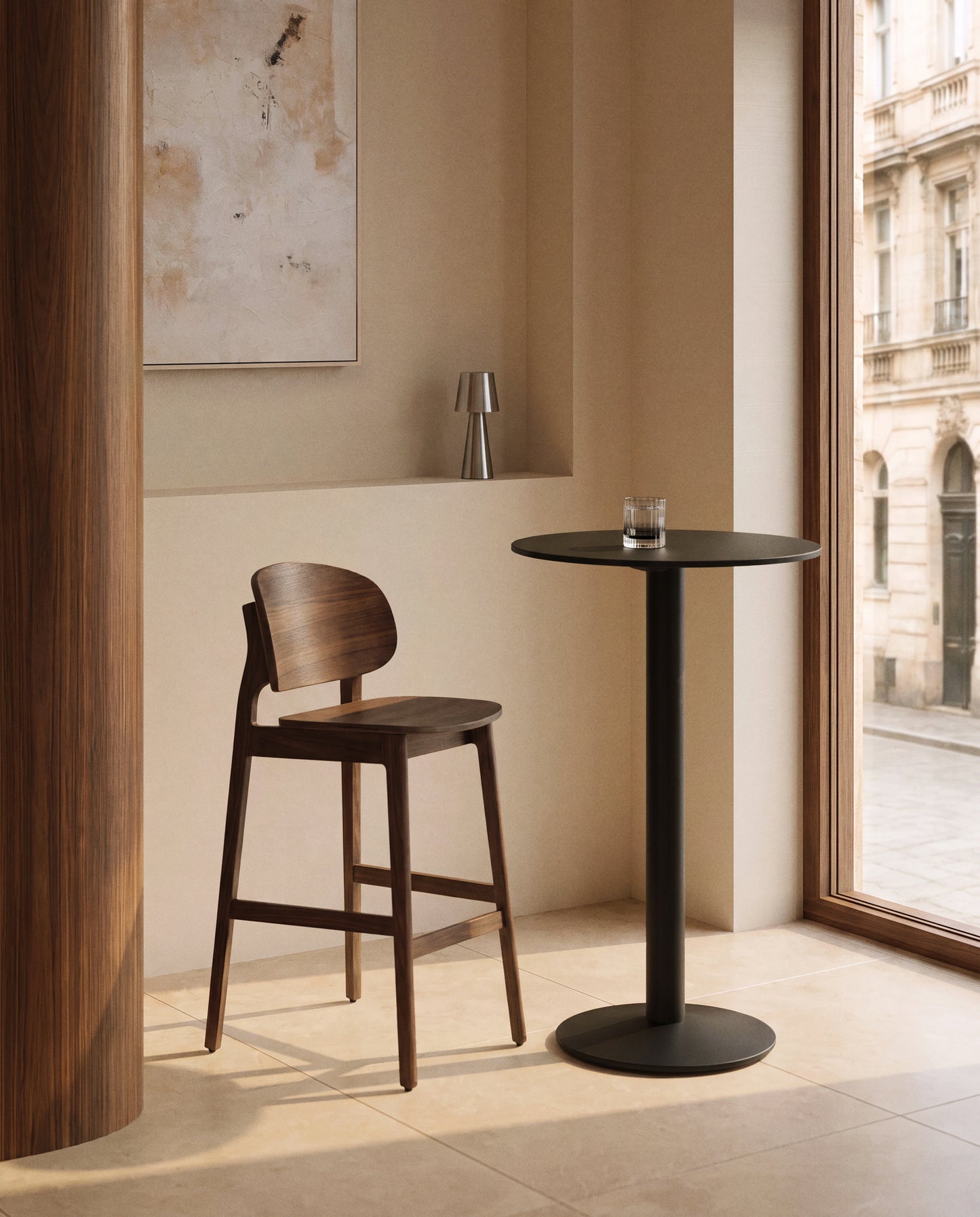 Kave Home Ludara barkruk H66 Brown
